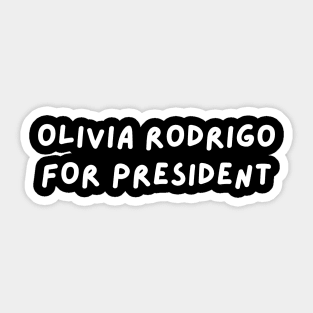 Olivia Rodrigo for President Sticker